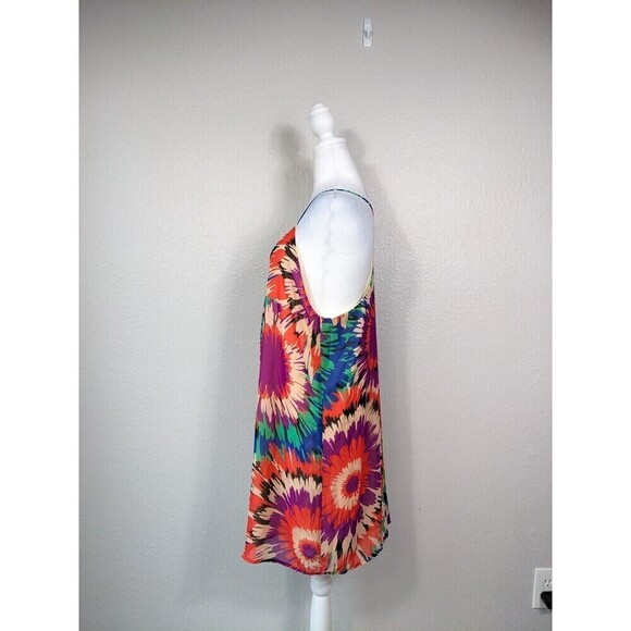 Newbury Kustom USA Women's Dress Size Large Geometric Tie Dye - Picture 2 of 6